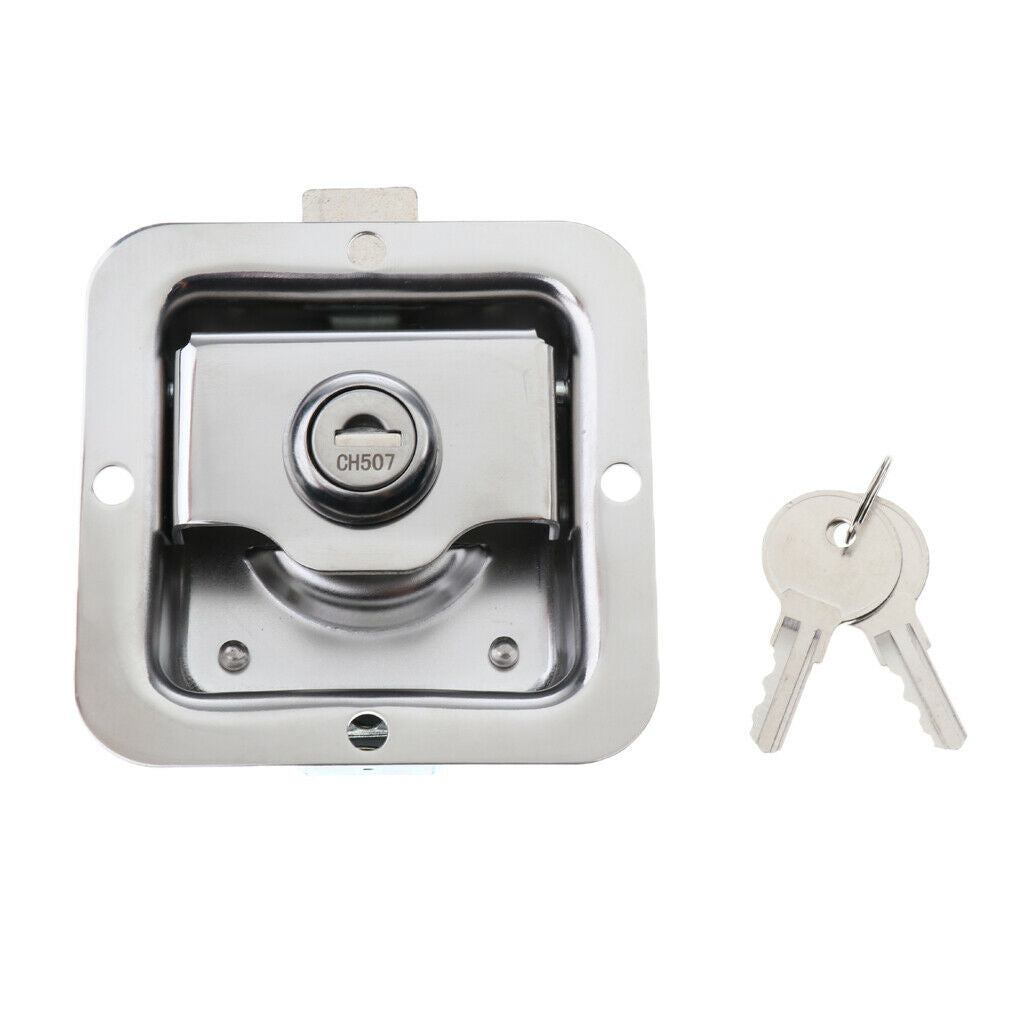 1 Piece Stainless Steel Folding Tool Box Kit Lock for Cars