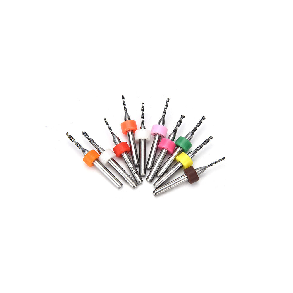 10Pcs DIY 1.1mm-2.0 mm PCB Print Circuit Board Carbide Micro Drill Bits Tool Pb