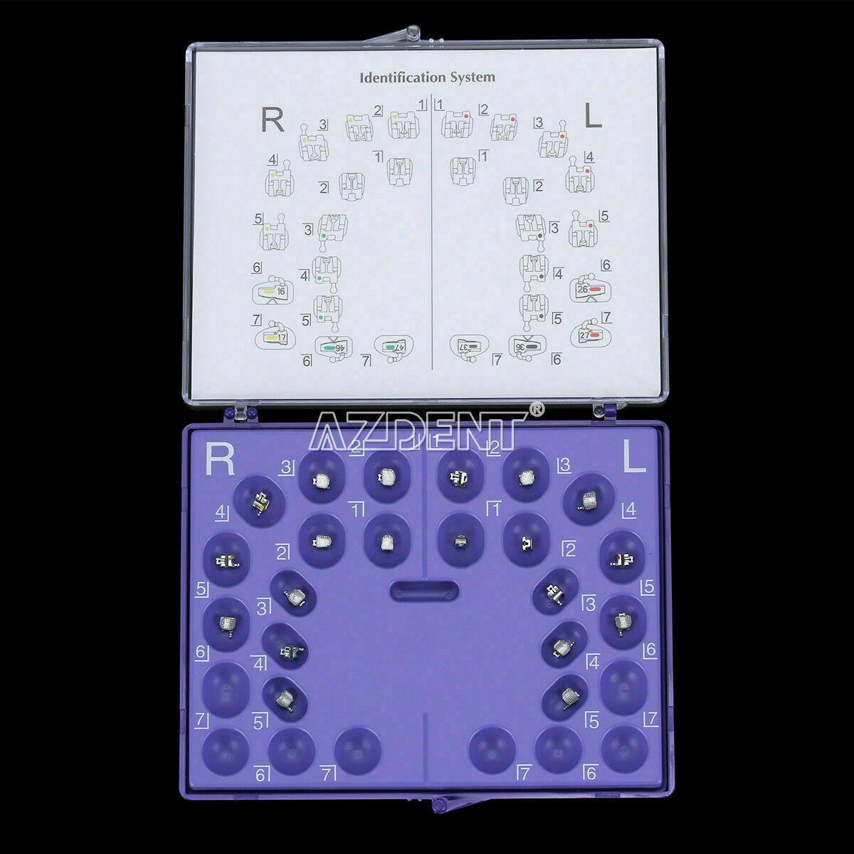 20 Packs Orthodontic Bracket Self-Ligating AZ Dental Roth .022 Hooks 3 4 5