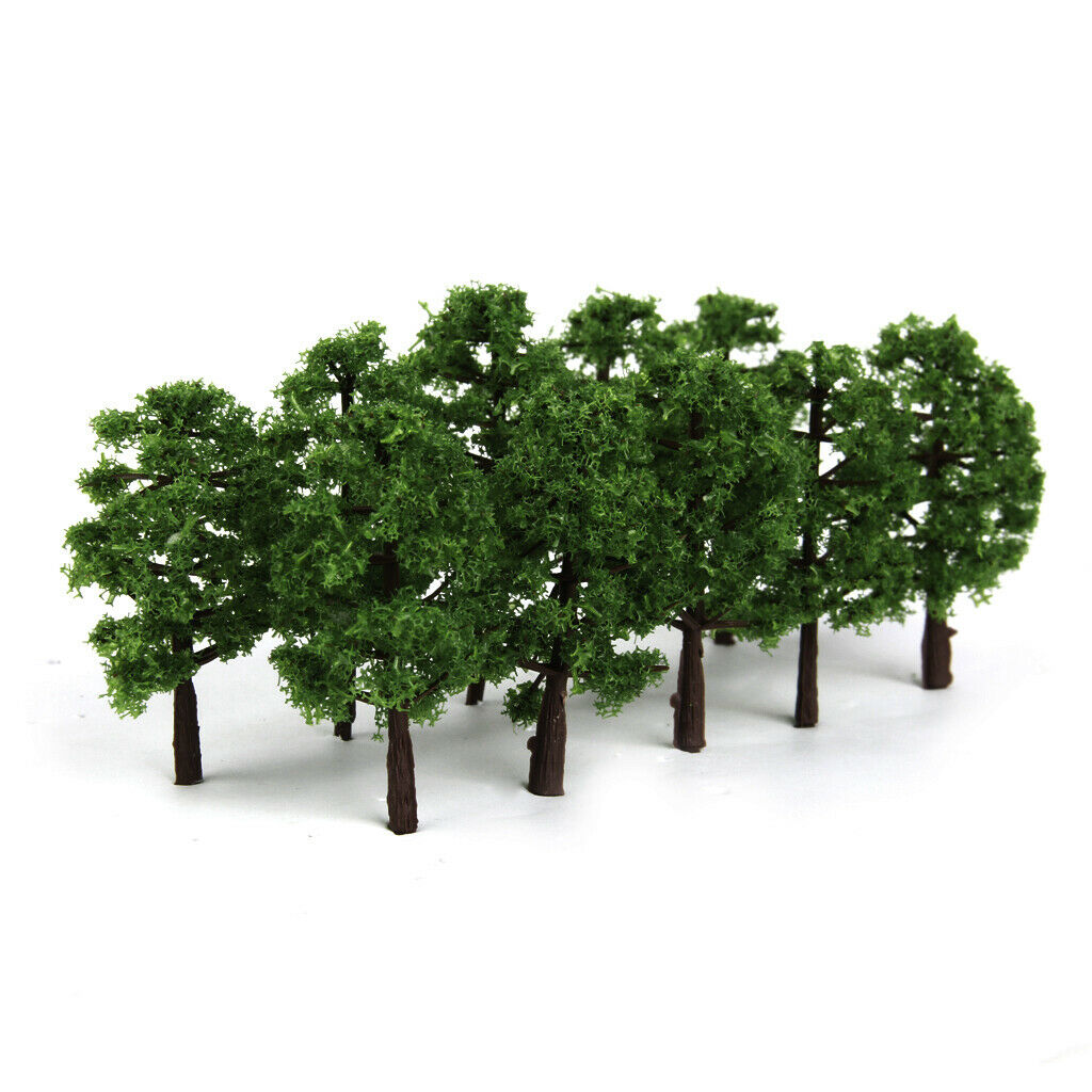 40x Greenery Tree Models 1/150 N Scale Layout Train Railway Scenery Building