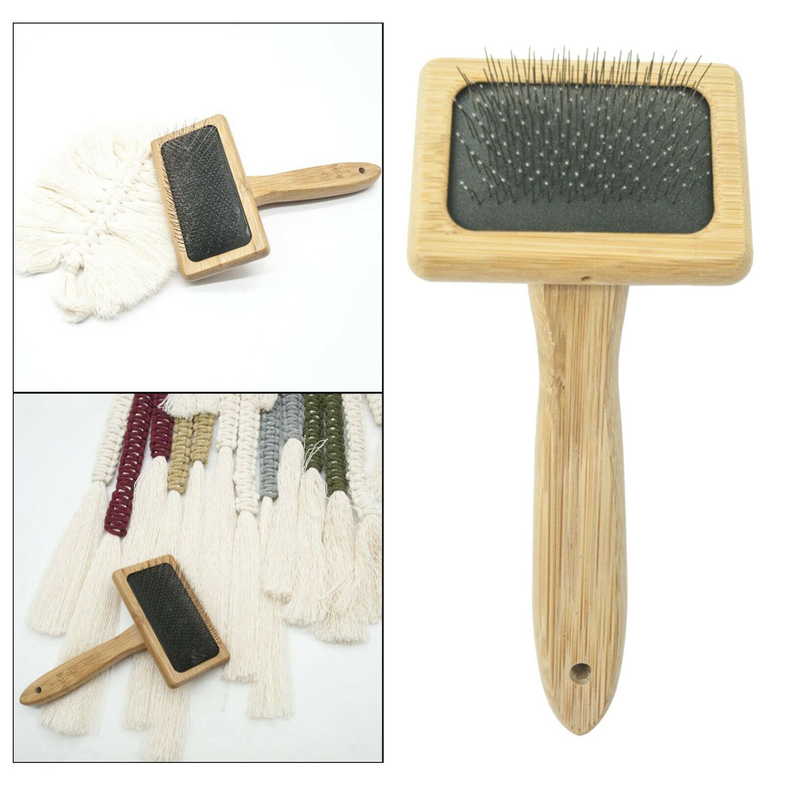Pet Dog Cat Hair Shedding Grooming Trimmer Fur Rug Comb Brush Slicker Tools