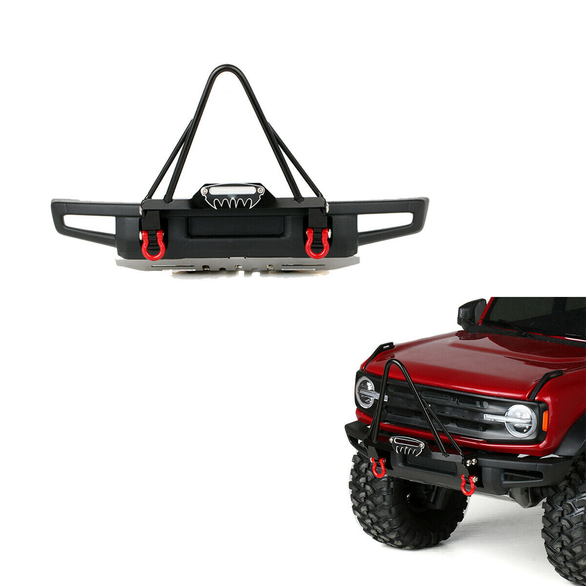 Front Anti-collision Bumper Kits For 1/10 Traxxas 2021 Ford Bronco TRX-4 RC Car