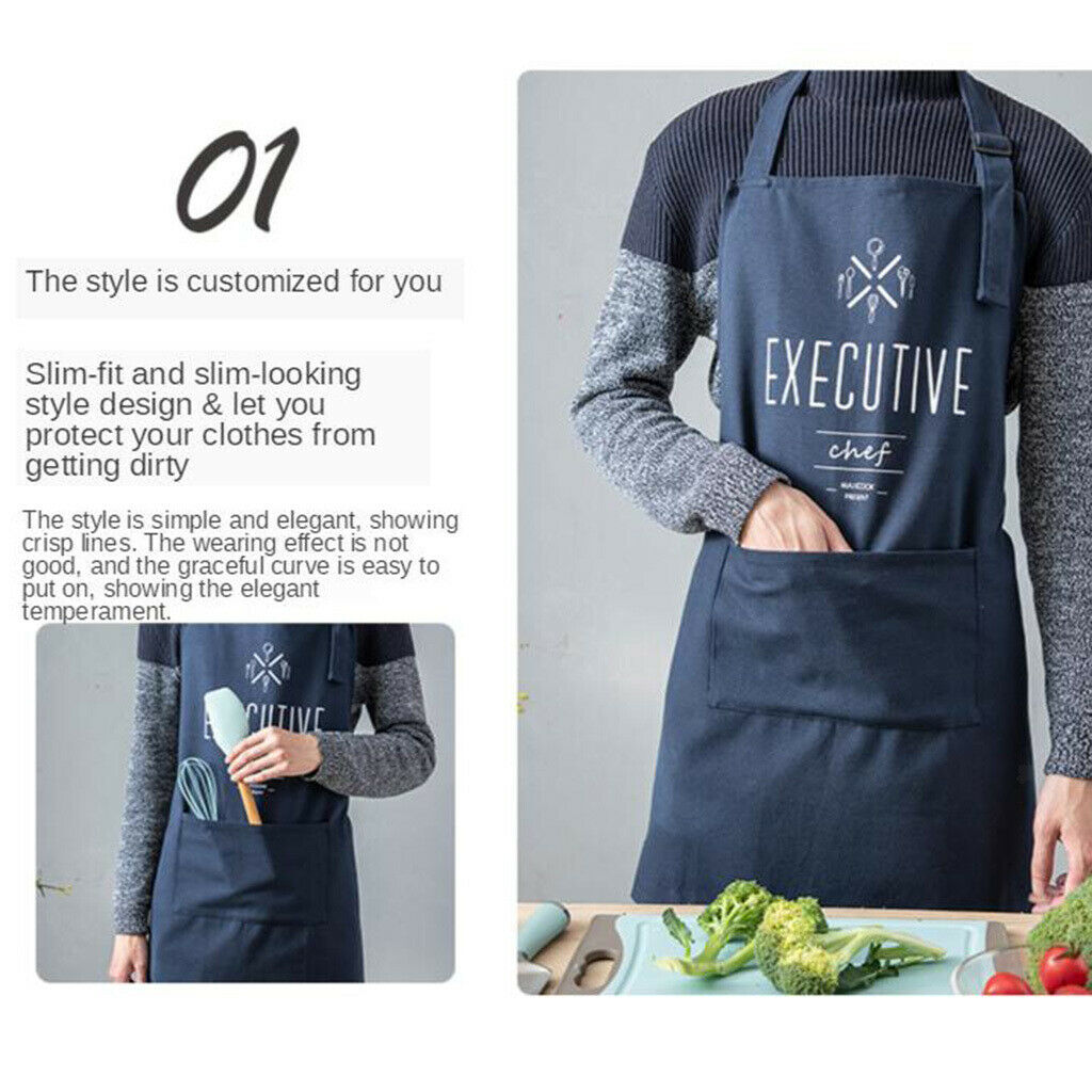Kitchen Apron Women Men Waterproof Oil Resistant Smock Gardening Aprons