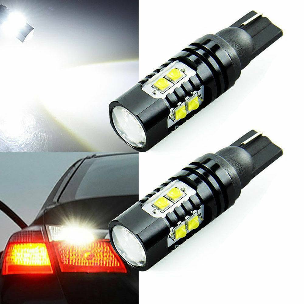 2X 50W 921 912 T10 T15 LED Light 6000K HID White Car Backup Reverse Lights Bulb