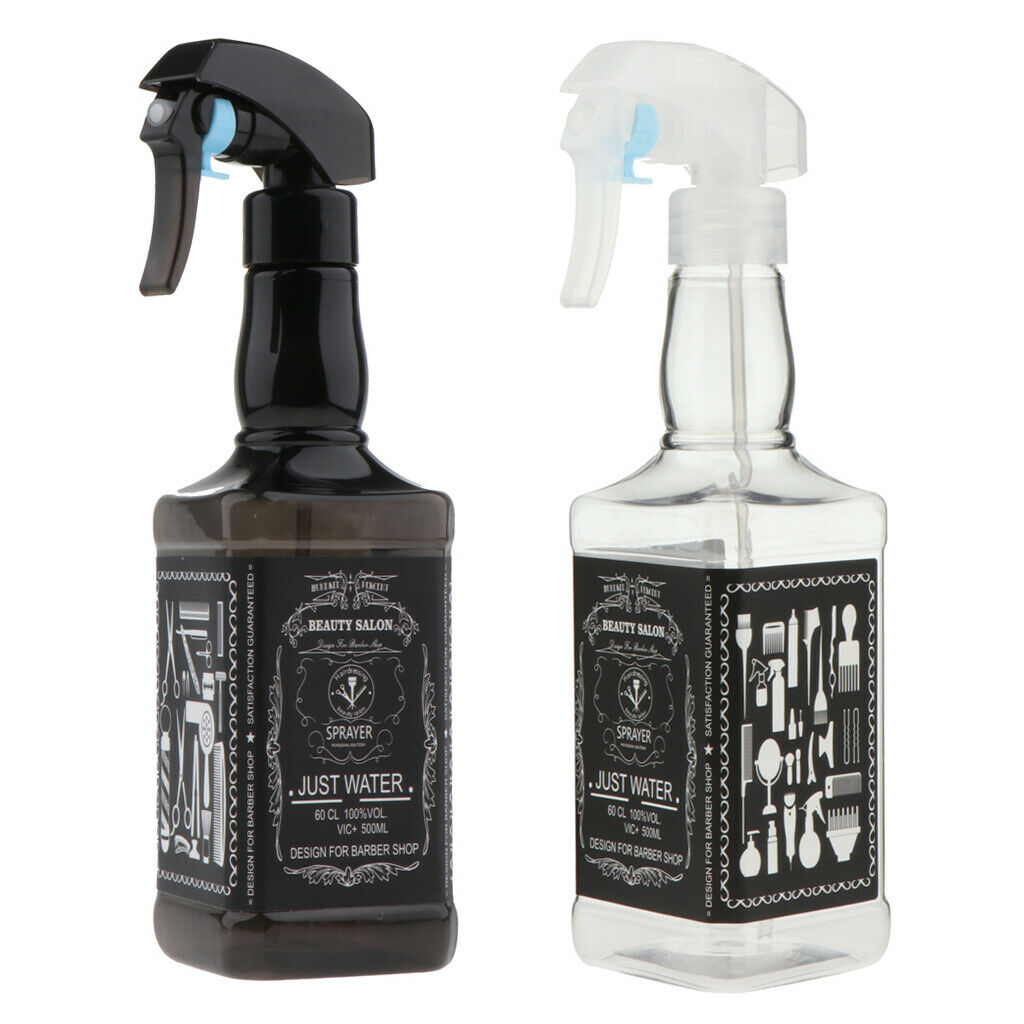 2 Pcs Professional 500ml Spray Bottle Hair Salon Hairdressing Water Sprayer
