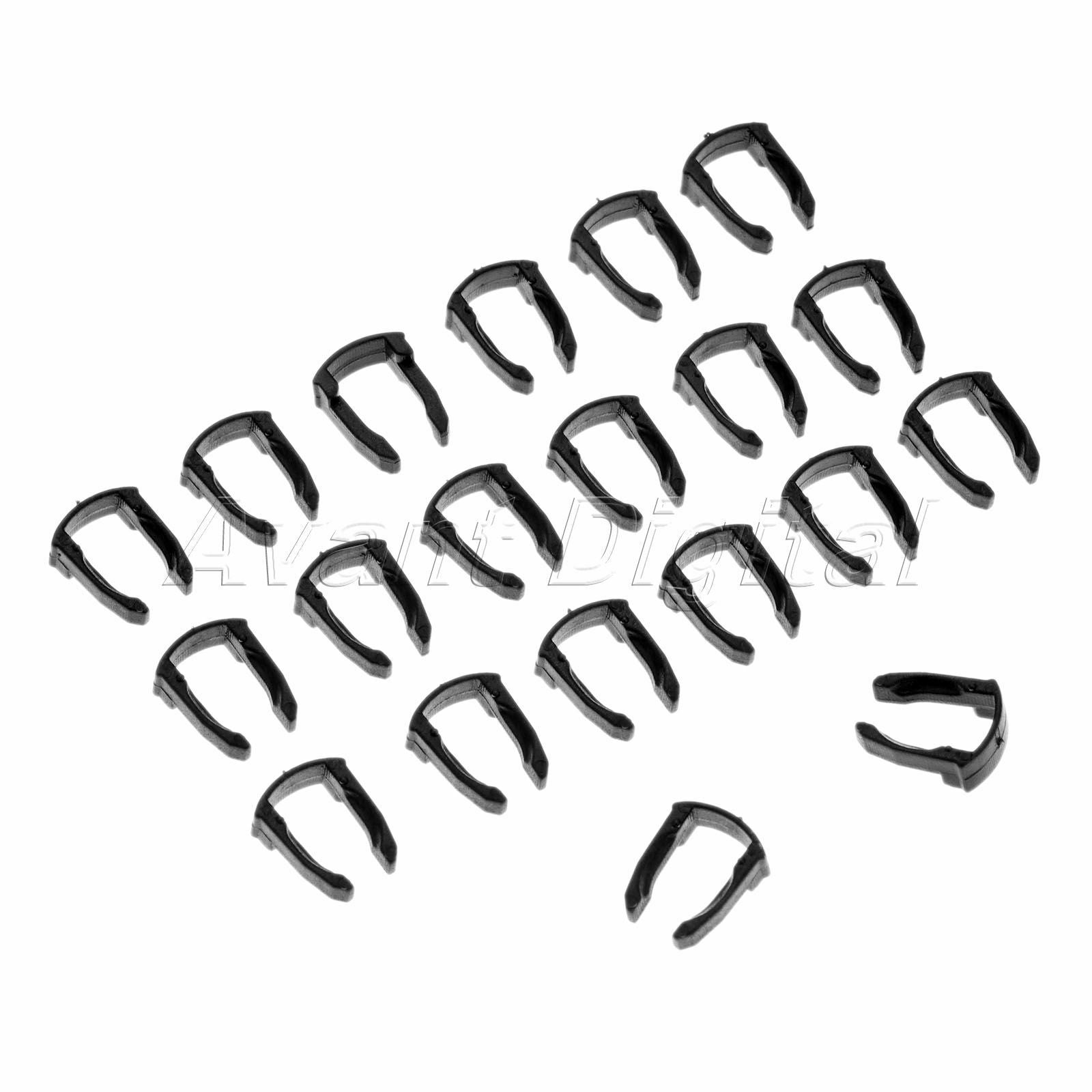 20pcs Black Plastic Clips Fastener Rivets Fit for Skoda Octavia  Bora Jetta