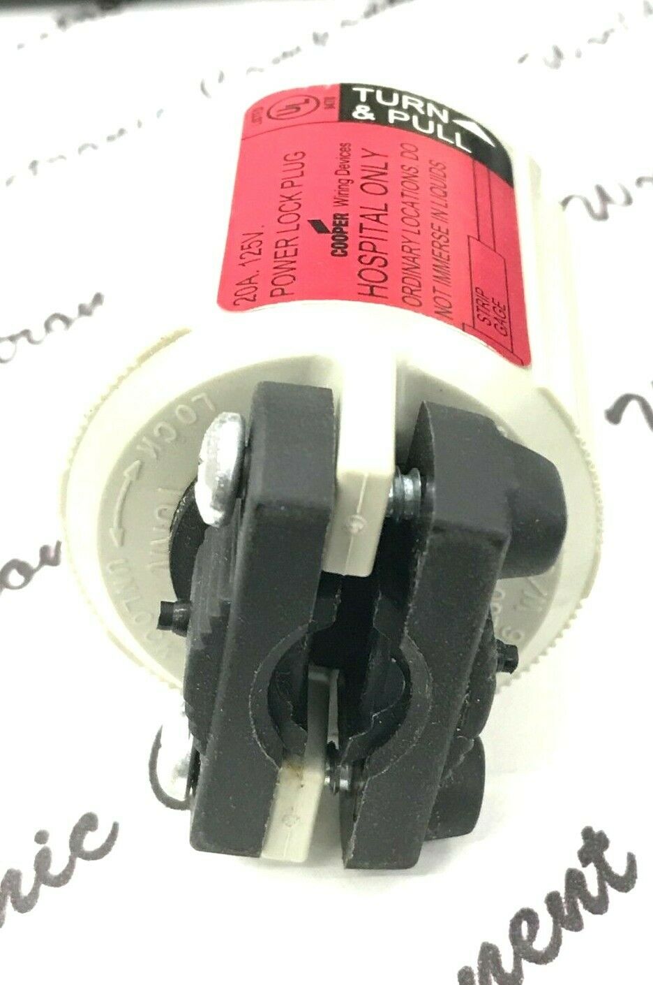 1pcs - COOPER 23056N 20A 125V Power-Lock Locking Plug