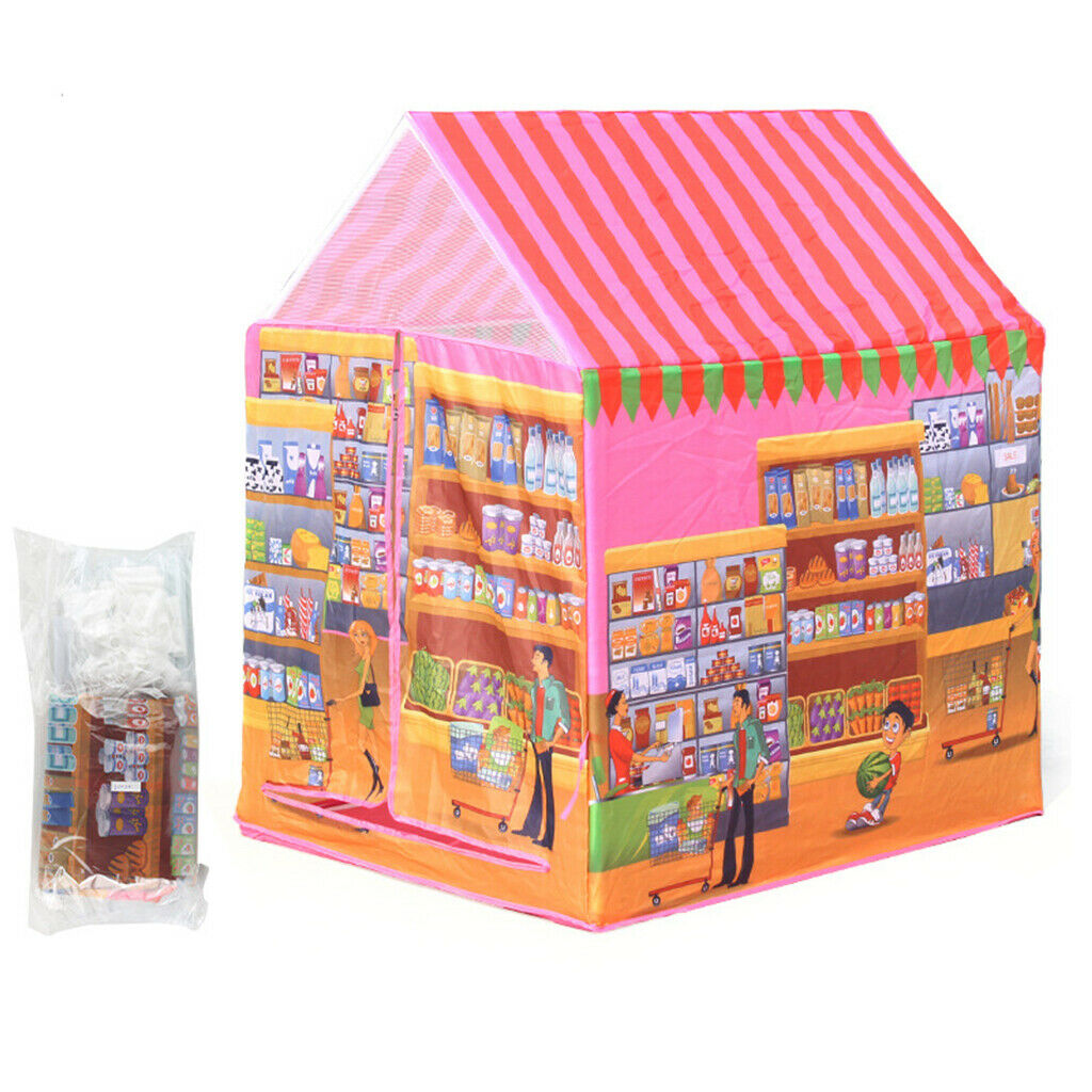 Kids Toys Play Tent Indoor Outdoor Children's House Boy Girls Supermarket