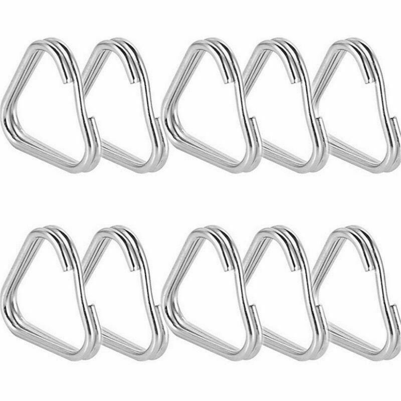 20pcs Metal Triangle Rings Split Camera Strap Hook Replacement Part Accessory