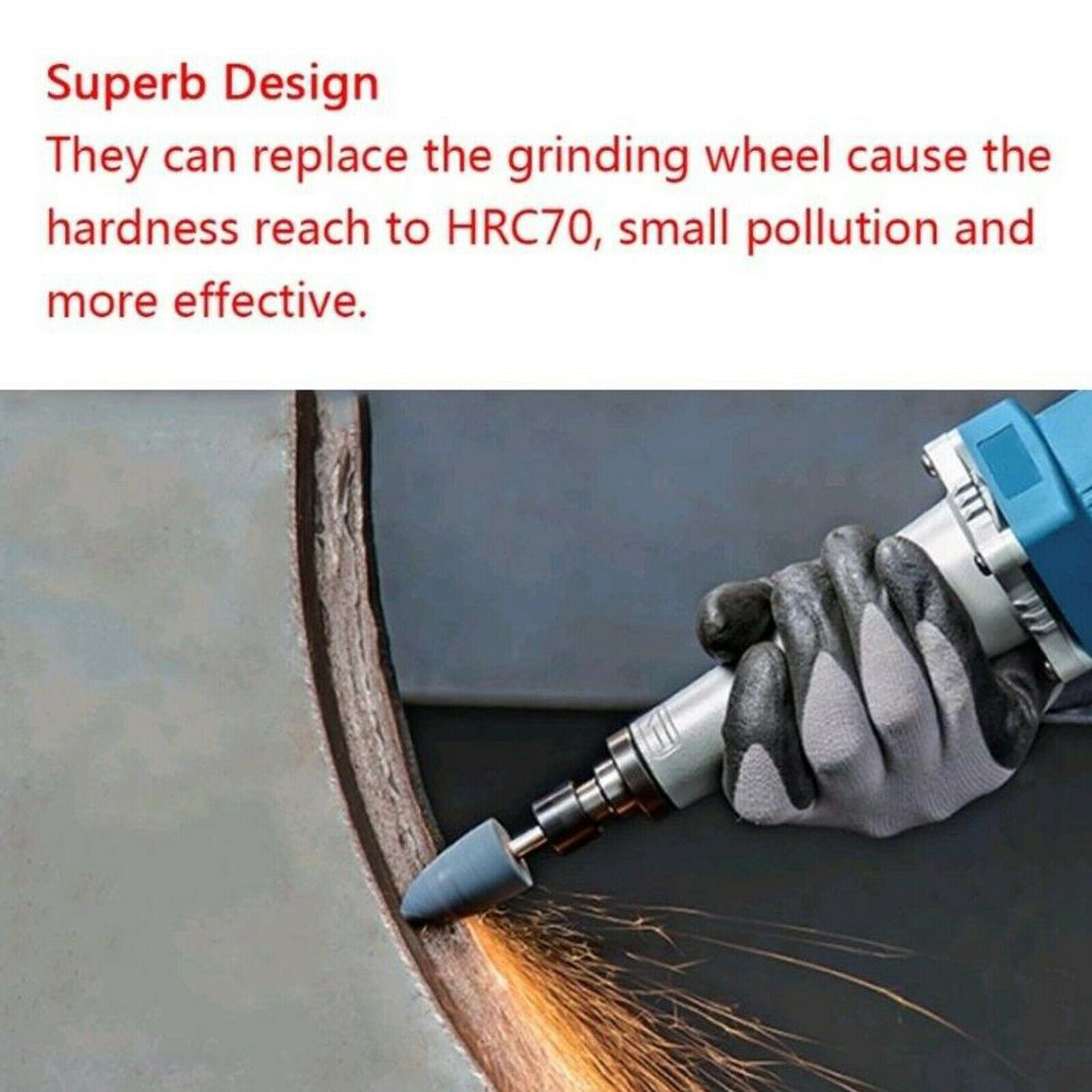 10x 4-10mm Stone Grinding Rotary Die Grinder for Metal Drilling Grinding