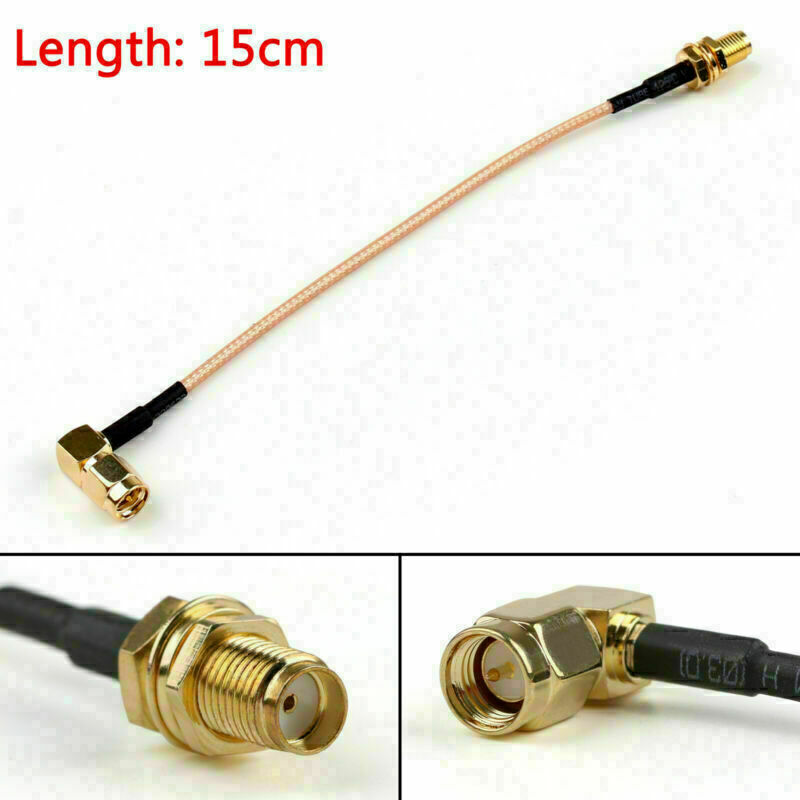 15cm RG316 Cable SMA Male Plug Right Angle To SMA Female Jack Jumper 6in   US CA