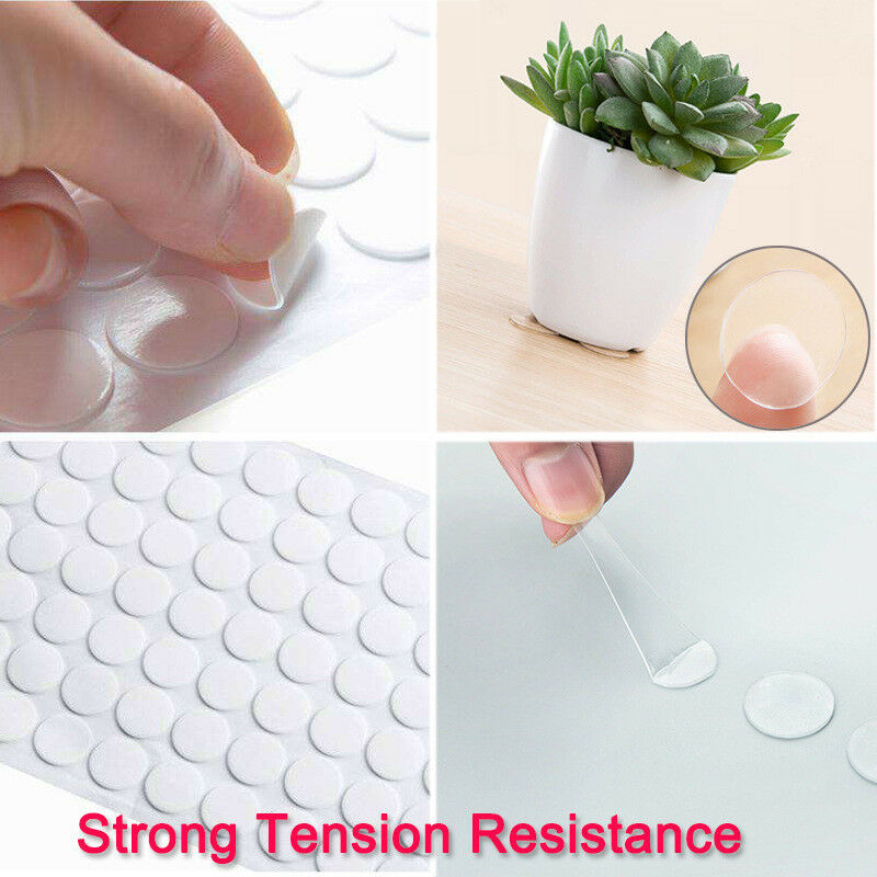 70pcs Multifunctional Round Transparent Double-sided Adhesive Tape Pad Stickers
