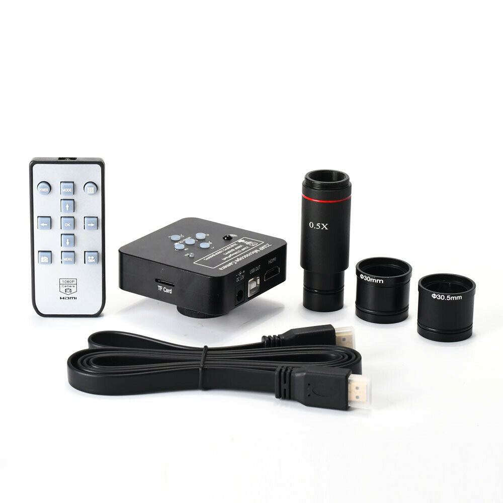 2K 21MP HDMI USB Electronic Industrial Microscope Camera 0.5X Eyepiece Adapter