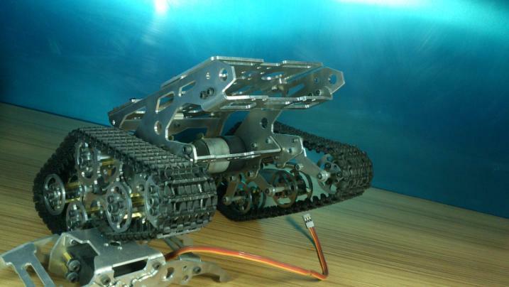 Metal Independent Suspension System Caterpillar Robot Tank chassis For Arduino