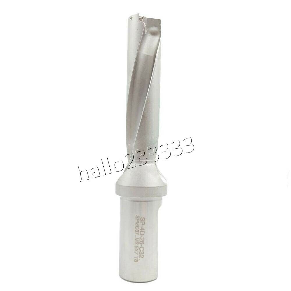 Φ26-4D-C32 U drill indexable drill 26mm C32-4D FOR SPMG07T308 U drill inserts