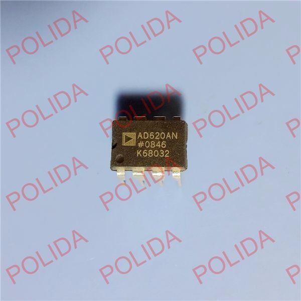 10PCS Instrumentation Amplifier IC ANALOG DEVICES DIP-8 AD620AN AD620ANZ