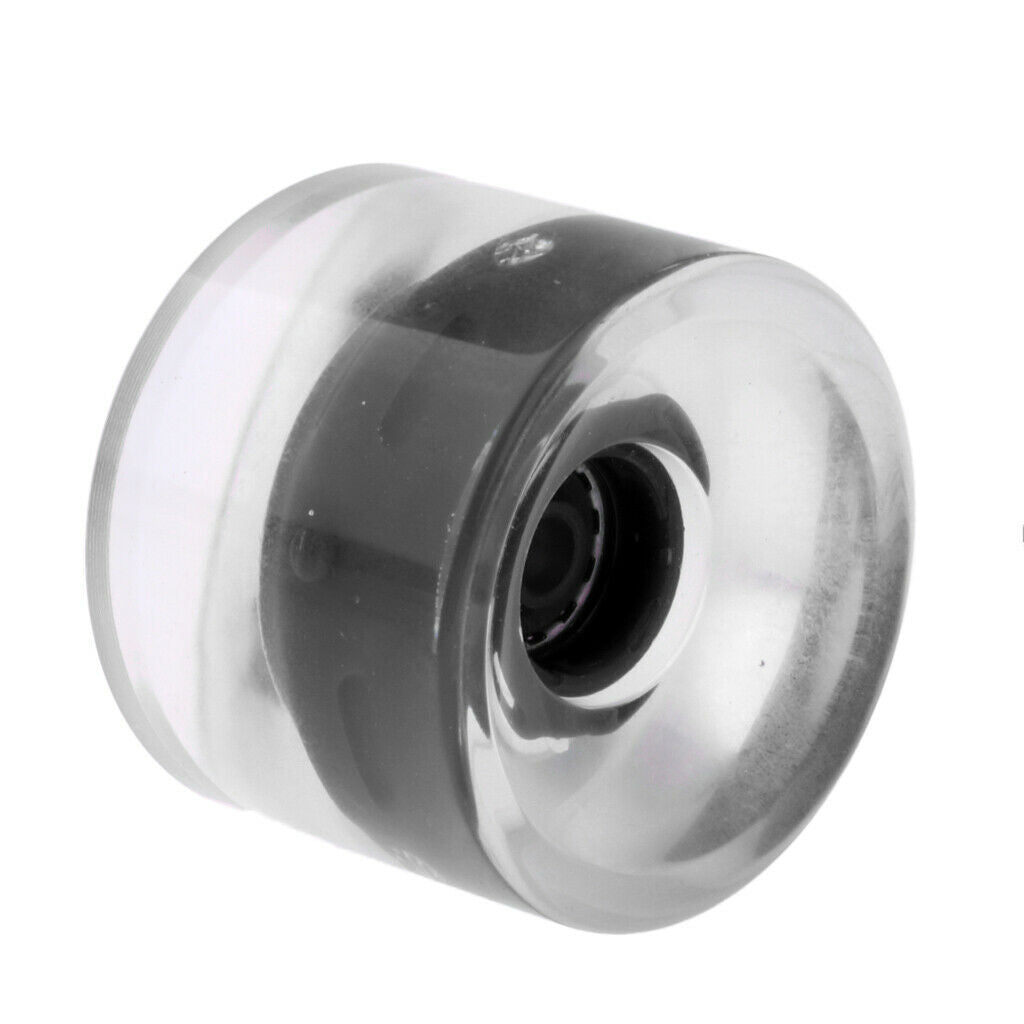 4x 70x51mm Outdoor Skateboard Wheels Glow Flash Longboard Wheel Replacement