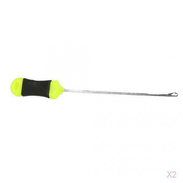 2x Crochet Hook Needles Metal Interlocking  For Hair Braid
