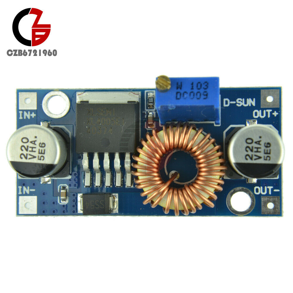 5PCS DC-DC 5A Step Down Adjustable Power Supply Module LED Lithium Charger board