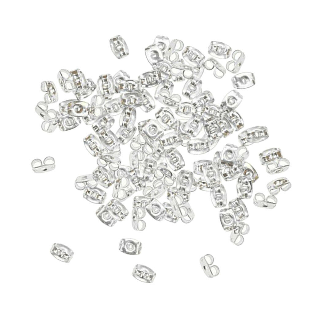 200 Pcs Earring Backs Small Butterfly Ears Stud DIY Earrings Making 11mm