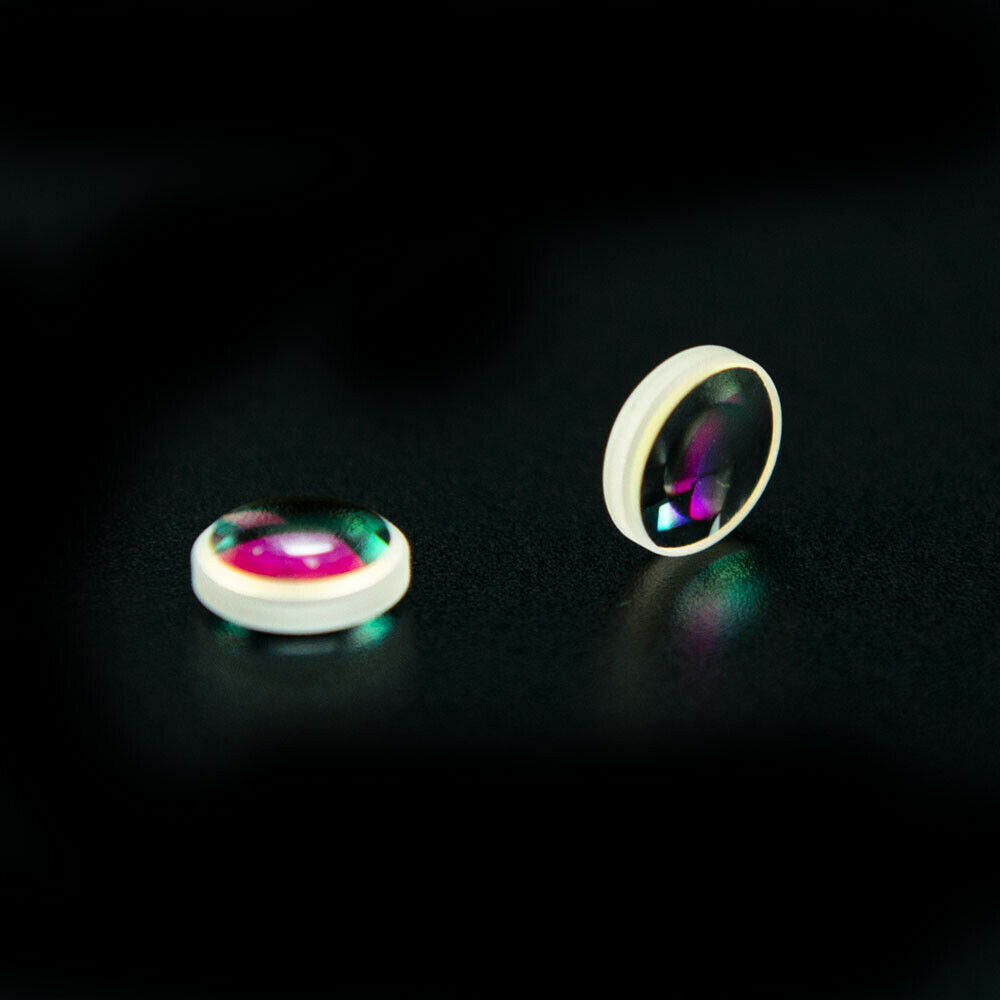 20pcs Optical Glass Defective Double Convex Magnifier Lens Decorative Prism