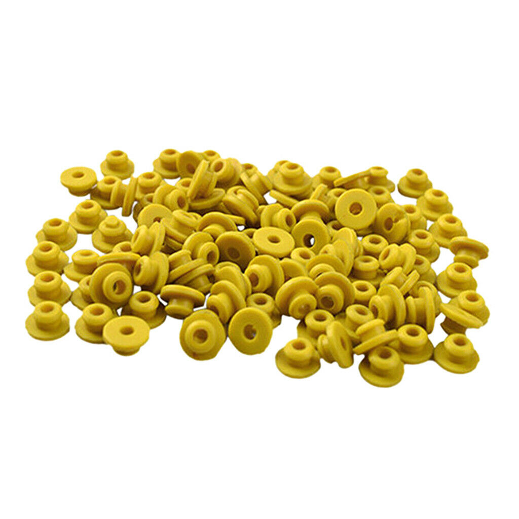 Tattoo Grommets/O Rings/Rubber Band/Cleaning Brush Tattoo Supply Kit Yellow