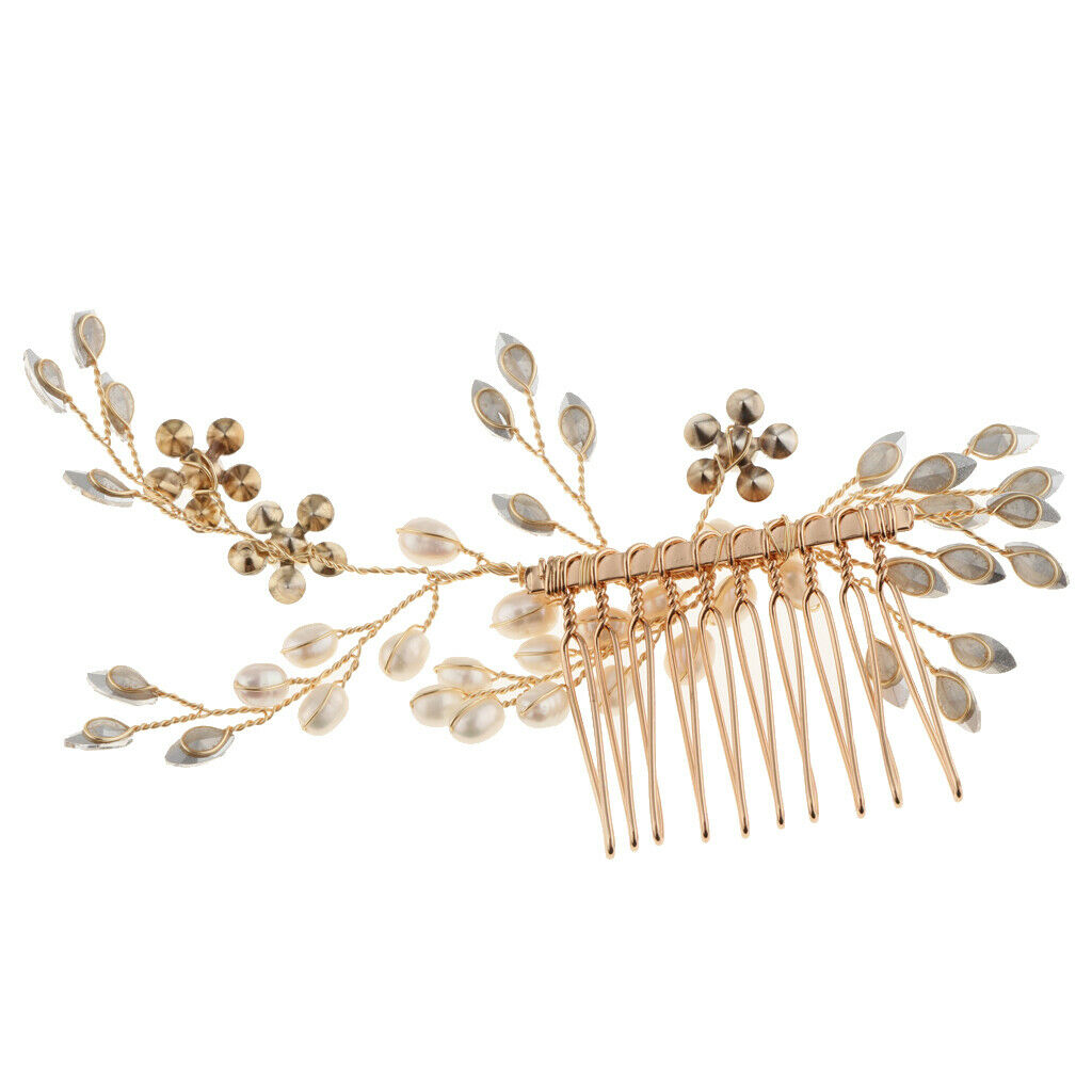 Bridal Pearls Hair Comb Wedding Hair Accessory Party Prom Hairband