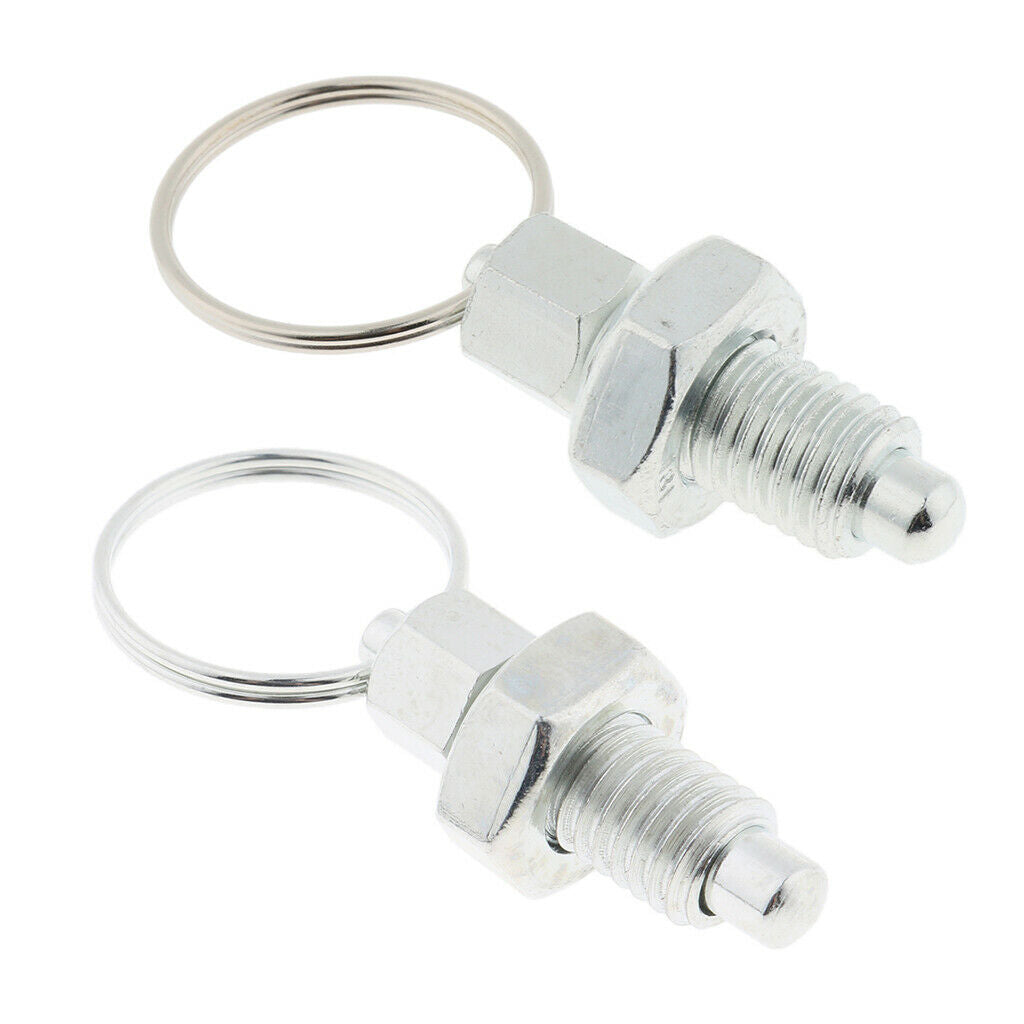 2-Piece Plunger Index Piston Index Single Ring Type Stainless Steel M8 & M12