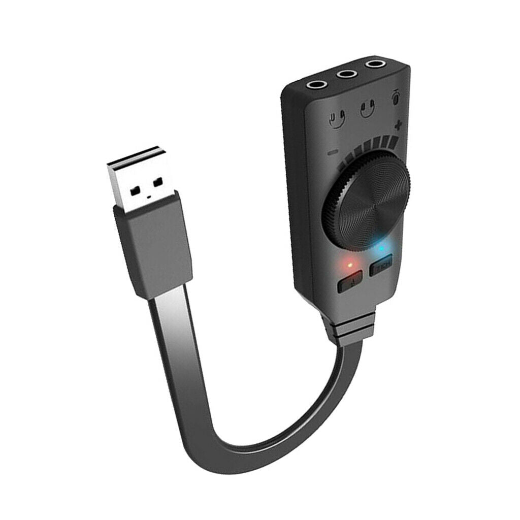 Virtual 7.1CH Channel USB 2.0 Audio Sound Card Adapter No External Power