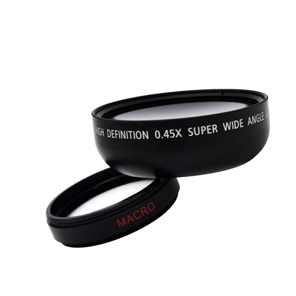 46mm 0.45x Wide Angle Lens with Macro - Black