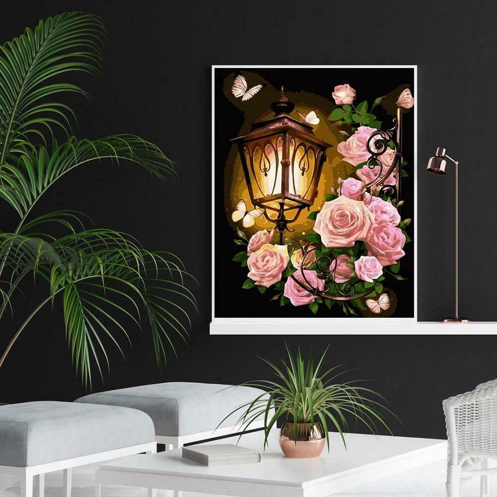 5D DIY Full Drill Diamond Painting Light Embroidery Mosaic Craft Kits Decor @