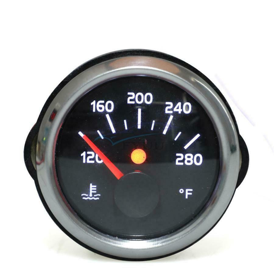 90° LED Waterproof Rustproof PMMA Car Water Temperature Meter Kit For Truck Bus
