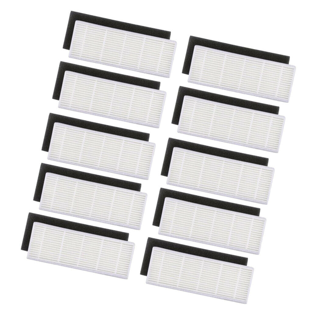 20pcs HEPA & Sponge Filters Replacements for ilife A4s A6 A4 A40 DN621