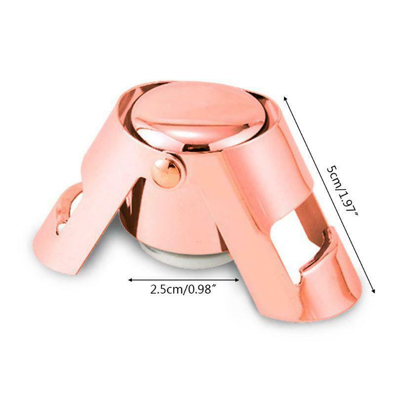 Stainless Steel Champagne Sparkling Wine Bottle Stopper Portable Sealer Bar Flow