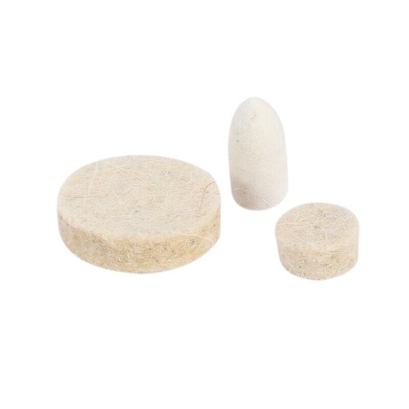 88 Pcs Wool Felt Polishing Wheels Buff Pad With Mandrel For For All Rotary TooS6