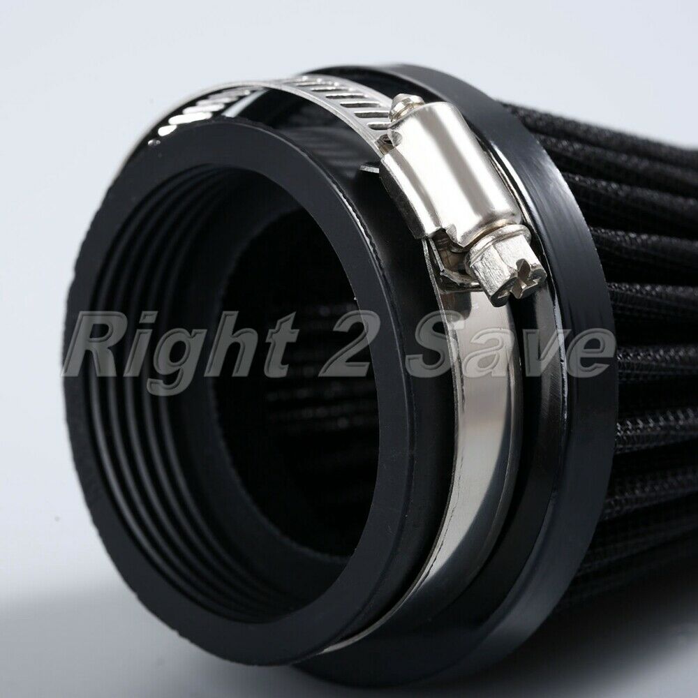 54mm Motorcycle for Minibike Scooter ATV Air Intake Filter Cleaner Rubber Metal