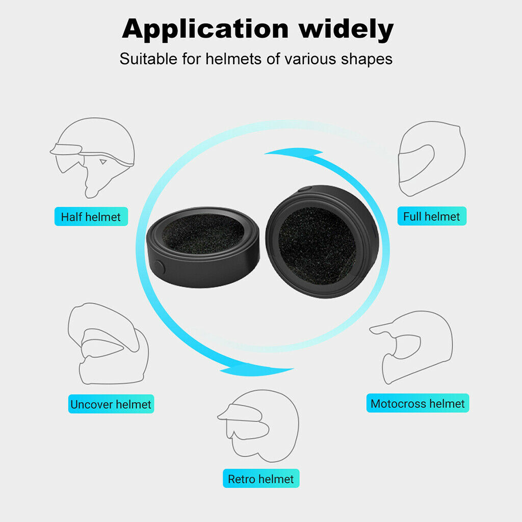 Helmet Headset Intercom Motorbike Bluetooth Headphones Mic Hands-Free Music