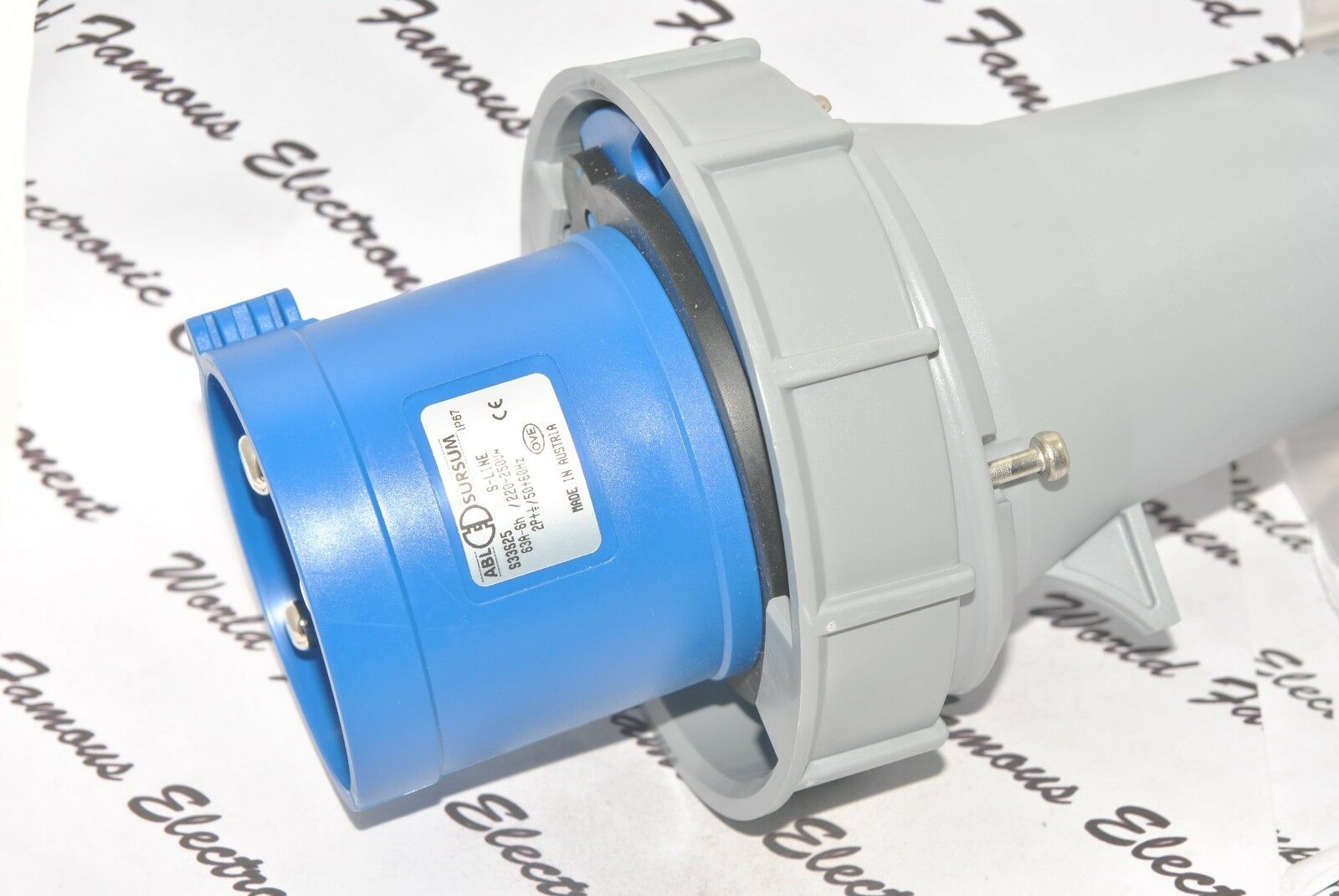 1pcs -ABL SURSUM S33S25 IP67 S-LINE 63A-6h 220-250V~ 2P+G / 50+60Hz