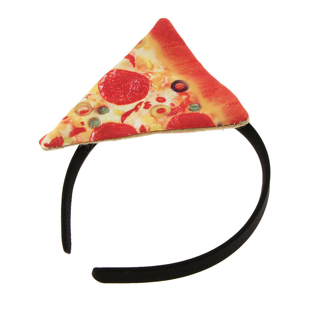 Novelty Festive Pizza Headband Women Girls Fancy Dress Party Hairband Gift
