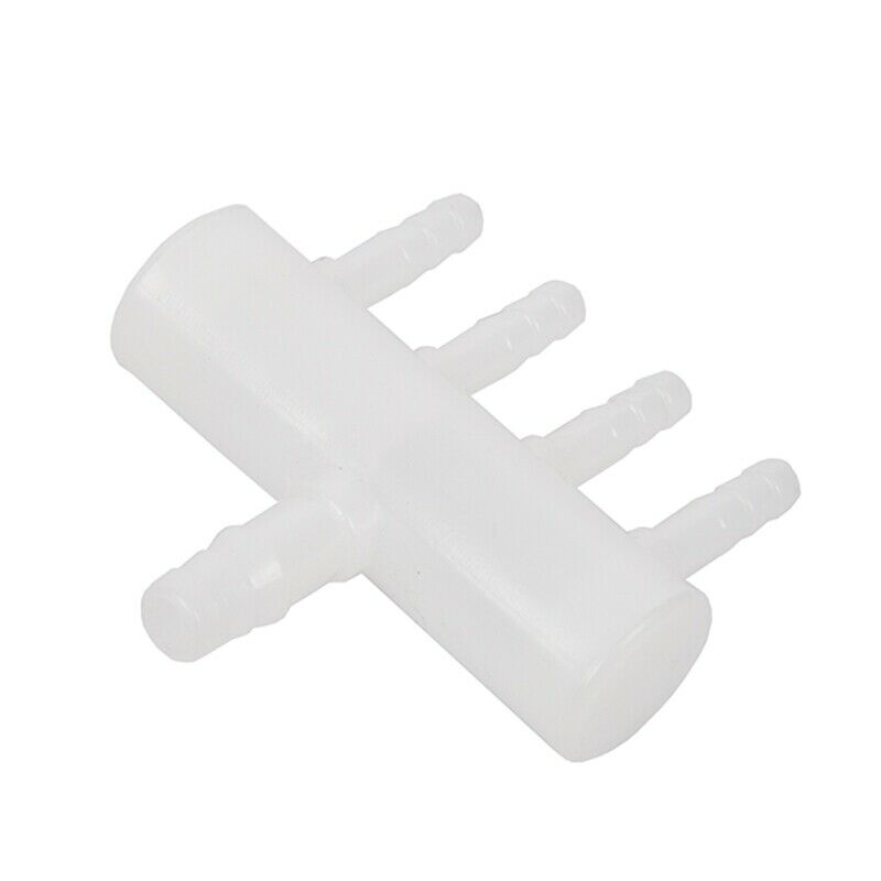 Plastic 4 Way Aquarium Oxygen Tube Fitting Splitter Manifold Tap Valve E4X2