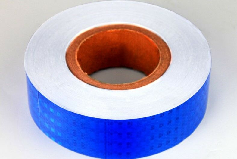 Fluorescence Blue Reflective Safety Warning Tape 5cmx3m
