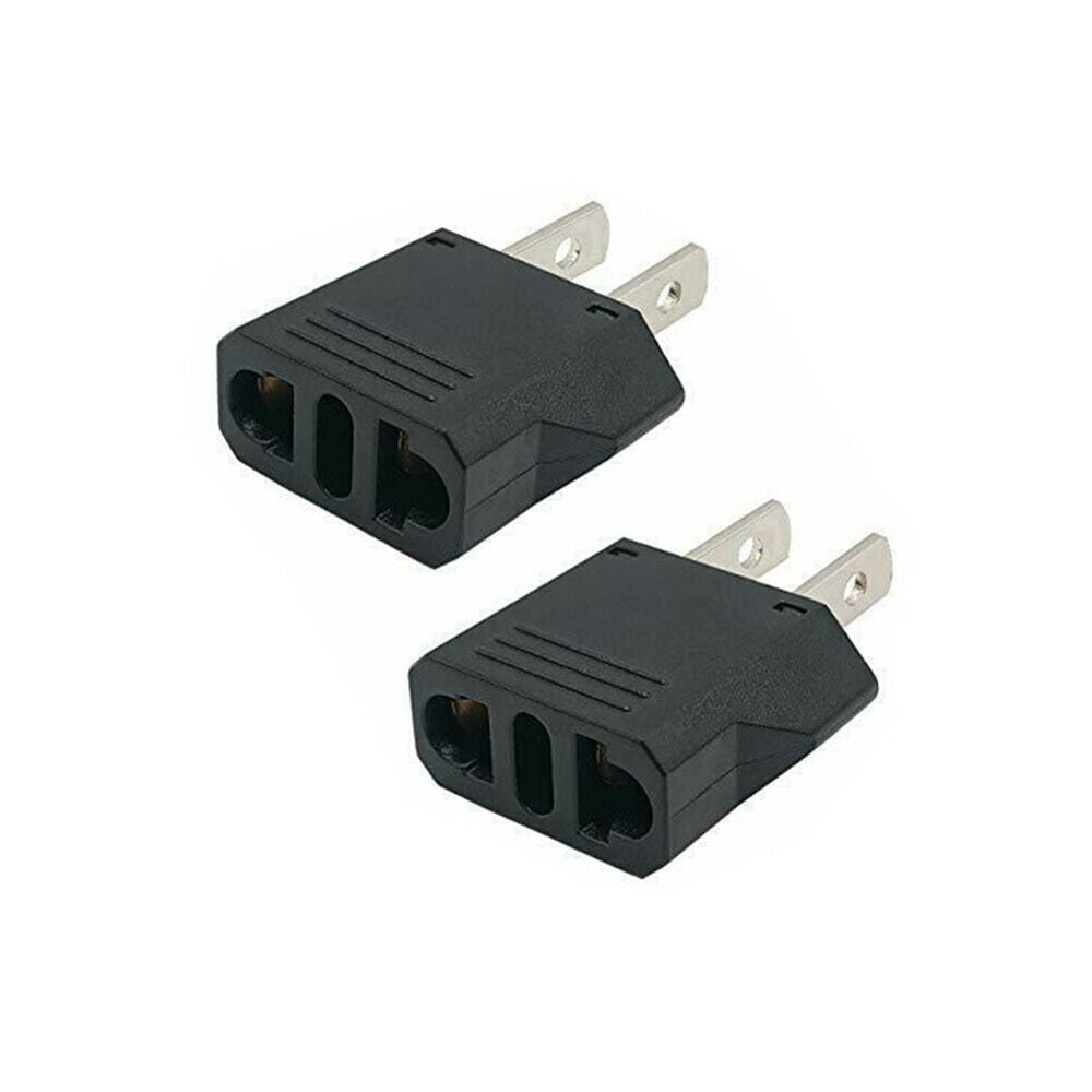 European to American Outlet Plug Adapter Electrical Travel Power Tool Converter