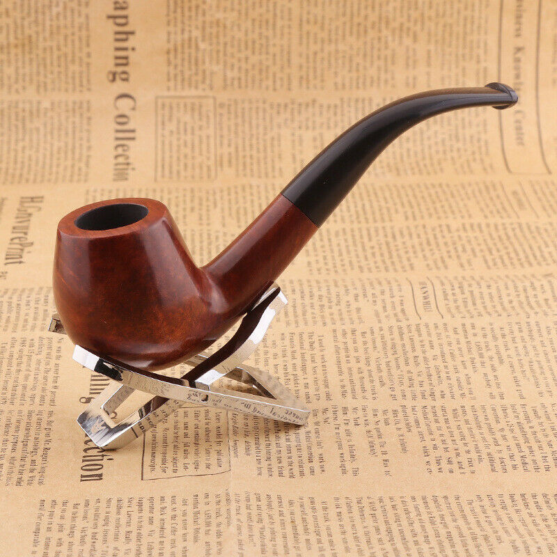 Durable Metal Pipe Smoking Tobacco Cigar Pipes Cool Gift&Stand Holder Present HN