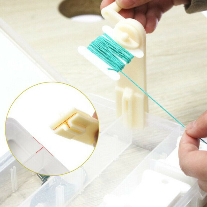 1pc Manual String Winding Machine Embroidery Cross Stitch Thread Floss Wi.l8