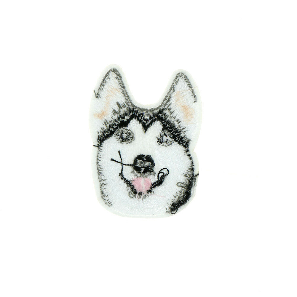 1pc Husky Dog Embroidery Sew Iron On Patch Badge Clothes Applique Accessor.l8