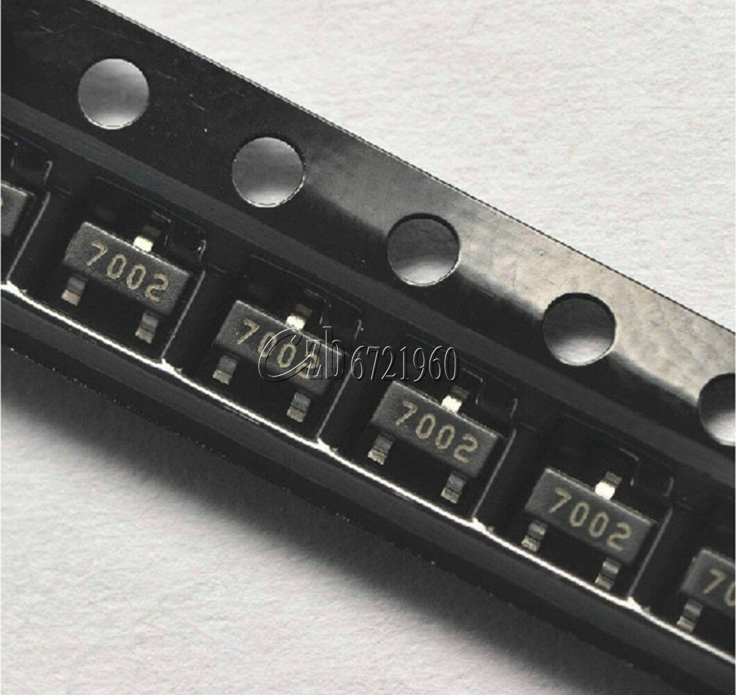500PCS 2N7002 702 SOT-23( SMD ) N-Channel  60V 115mA MosFET