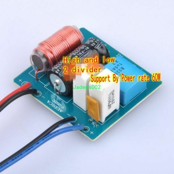 1pcs 60W 3KHz 2-Way Audio crossover Speaker Frequency divider Home Audio part