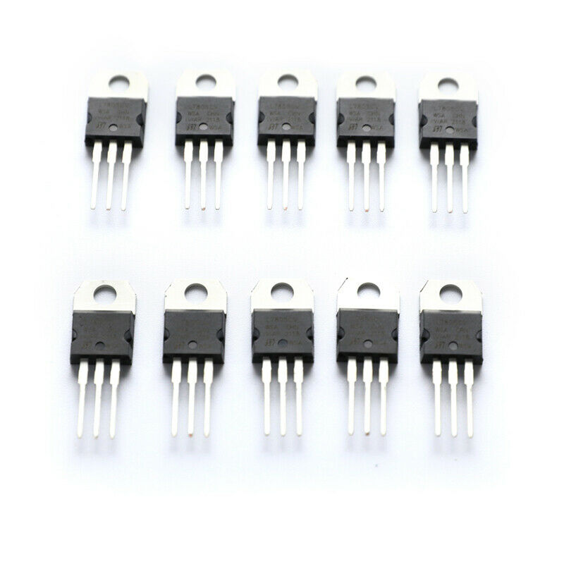 10pcs L7805CV L7805 7805 Voltage Regulator IC 5V 1.5A TO-220 make in ch JD