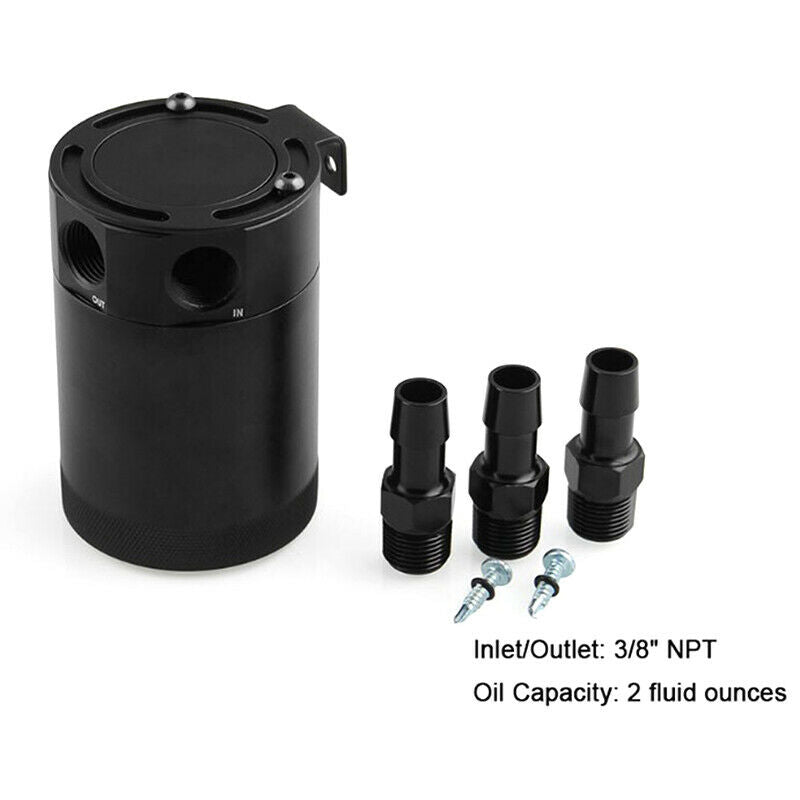 Universal Racing Baffled 3-Port Oil Catch Can/Tank/Reservoir Air-Oil SeparatDEAU
