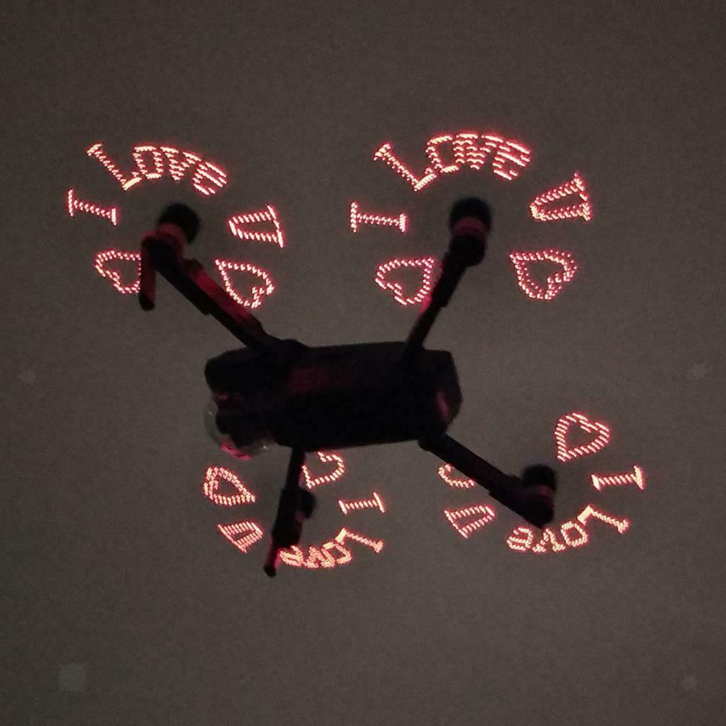 1Pair LED Flash Propeller Night Flying DIY Pattern Blade for DJI Mavic Pro